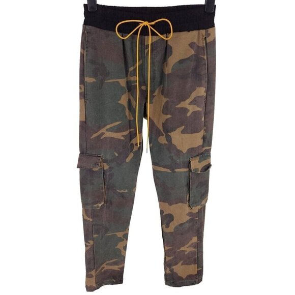 Rhude Denim Camo Rifle 2 Cargo Trousers Size S Mens Green Pant Nwt RARE - Picture 1 of 12